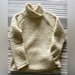 White Sherpa Pullover